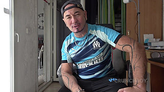 Masturbation by Ebony Smoking Cigarettes