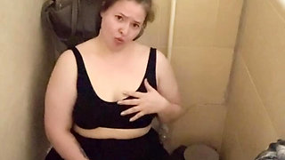 My full naked risky public toilet masturbation