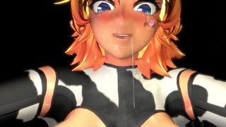 Anime Milk Girl Gets Fucked In The Wrestling Cage