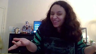 Emo teen Becka solo webcam masturbation