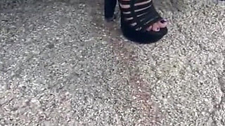 Walking Around Desperate for a Pee Pissing My Pants