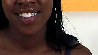 Sexy ebony teen Coco banged by stepdad with a big lance