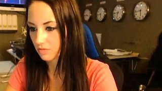 Naughty Teen Secretary on Webcam