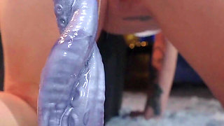 Anal Fisting and Stretching Ass with Two Dildos