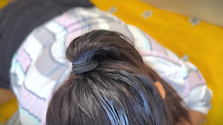 Hot Big Ass & Huge Boobs Short Jeans & Shirt Wearing Sexy Friend's Wife Make Me Seduce to Fuck Her