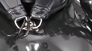 Extreme fetish latex play