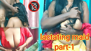 Lactating Maid with House Owner Part-1, Tamil Hot Video with Dirty Talk