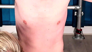 Tickle Toys for the Boy - Miss Tory Restrains Her Boy to Tickle