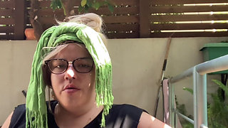 Morning Outdoor Smoking Ritual - BBW Brazilian MILF Goddess
