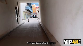 Vip4k. a duo sells Sex Toys to a stranger and demonstrates how to use them on themselves