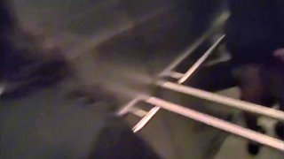 Ebony Sucks A Stranger In The Elevator Then Swallows His Cum On The Stairs
