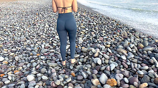 tourist noticed I was looking and invited me to his Airbnb - CUM ON CLOTHES