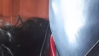 17 minutes of hogtied extreme blowjob and deepthroat with massive oral creampie