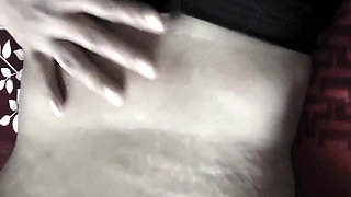 Big Breasted Desi Aunty in Black Blouse Pussy Fingered & Sucking Cock