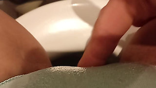 Rubbing My Wet Horny Kinky Pussy Through My Panties, While My Roommate Is Making Dinner