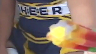 Sexy cheerleader looking for ice cream find a eager cock to fuck them