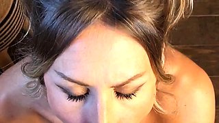 Sexy amateur blonde blowjob amp cumshot HD