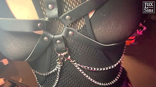 Hard Strapon Fuck in the Latex Room with Malinatrix