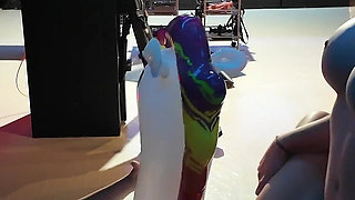 Unicorn Fun with Strap on