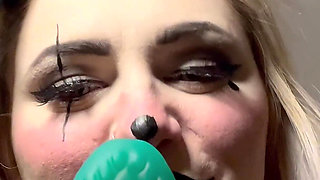 Clown Girl Gives You a Sloppy Vaping Blow Job