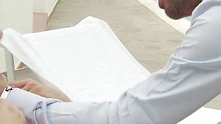 Two big cocks for Silvia Dellai's double penetration