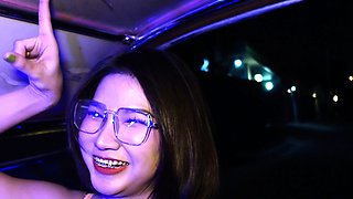 Big tits Thai MILF picked up in a TukTuk