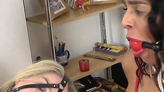 Lottie Lalay and Latina in: Beautiful Bank Workers Got Tied up and Ballgagged as a Part of Their Training!