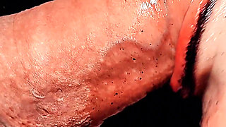 Close up - Blowjob Injecting Warm Sperm Deep Into Her Throat