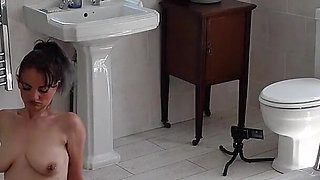 Bathroom Surprise Anal Pegging