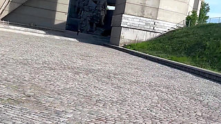 Soviet Monument Sex with the Anal Granny