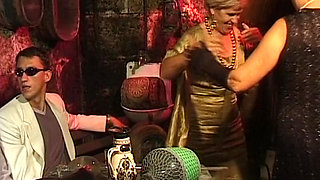 Horny German grannies giving asses to several dudes