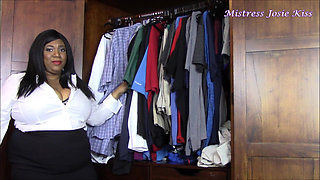 BBW Domme Boss Goes Over Your Dress Code