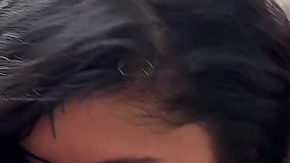 Lay Down and Swallow Big Dick - Petite Brunette Latina Ready for Extreme Blowjob and Doggy Style Fuck in POV