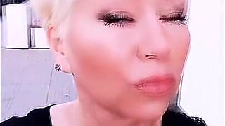 The Gaping Pussy of a Sexy Smoking MILF