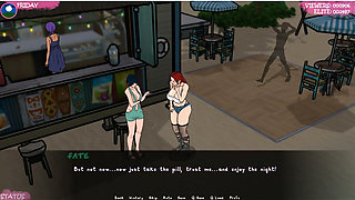 Lust Town - Gameplay - Roleplay - Amanda Works in Bar and Gets Exposed Herself
