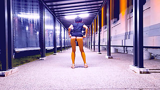 Wyld Yasmin Dancing and Flashing Herself in Public