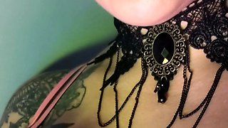 Cute curly brunette solo webcam masturbation