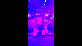 Women Feel Hot Being in the Gym and Touch Each Other in the Bathroom