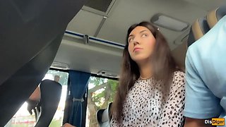 Public Dick Flash - I Pull Out Dick in Bus Full Of People And Stranger Makes Me Cum With Her Hand
