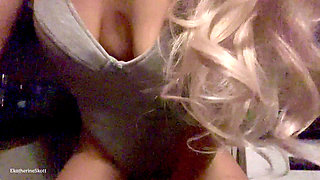 Play with my pussy, when my stepbrother behind the wall :P