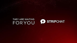 Sexet Brunette R&oslash;d Kjole Par Sex POV Blowjob Deepthroat Webcam Session - TigerBlazeFoxyMonkey