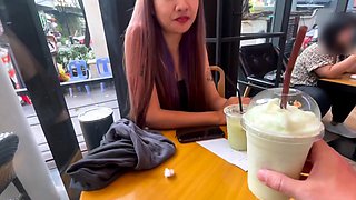 Cute Thai MILF picked up and fucked hard