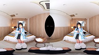 Japanese Beauty Craves VR Passion With Long Hair POV
