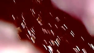 Medical Endoscope Oral Exam: Gummy Chewing, Extreme Teeth & Tongue Macro