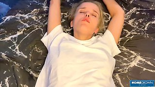 Sultry blondes use their figures to drive you insane with passion