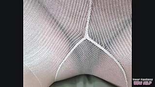 Pantyhose Pervert - Mature MILF Shows off in Nylons Just for You! (tights Feet Big Ass Tits Nipples Amateur Wife)