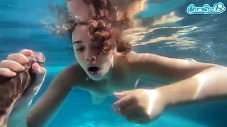 Teen Amateur Gets Crushed by Monster Black Cock Underwater