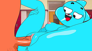 Nicole Watterson Fucks with Darwim - the Amazing World of Gumball Porn Parody Part 3