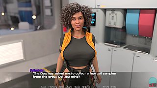 Playful mommy in a big boobs visual novel adventure