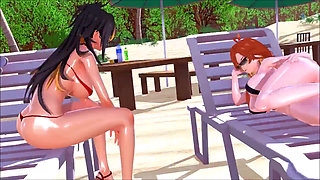 Genshin Impact - Genshin Girls in Hilichurl Beach Camp - Rough Sex - 3D Hentai Animations